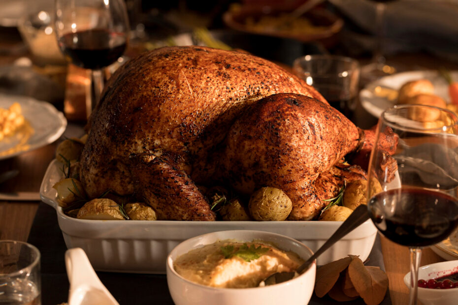 Pečena gos s kostanjem in jabolki - Z'dežele