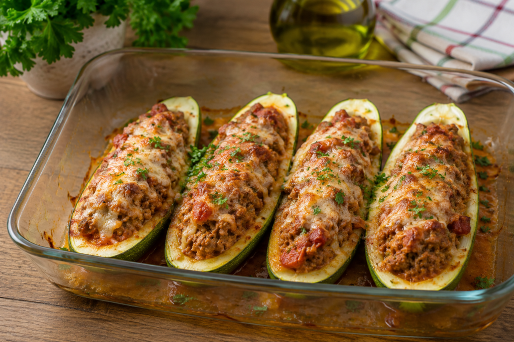 Polnjene bučke z mletim mesom - recept-Z'dežele